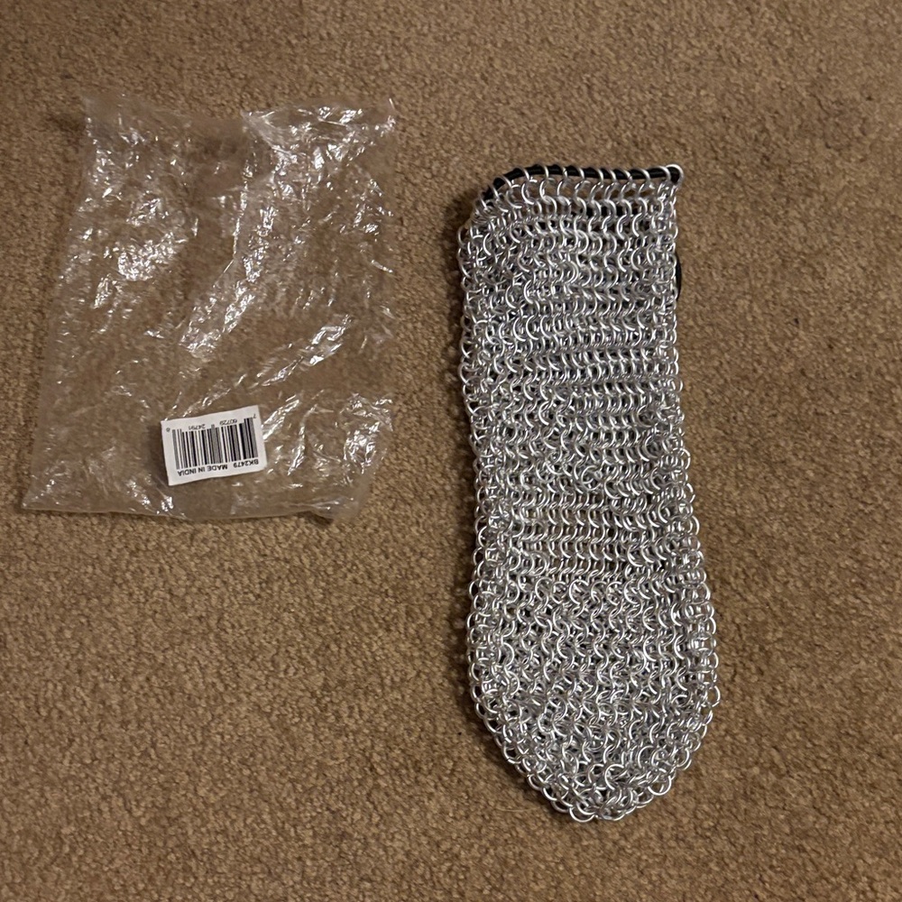 Silver Chainmail wine bottle cover